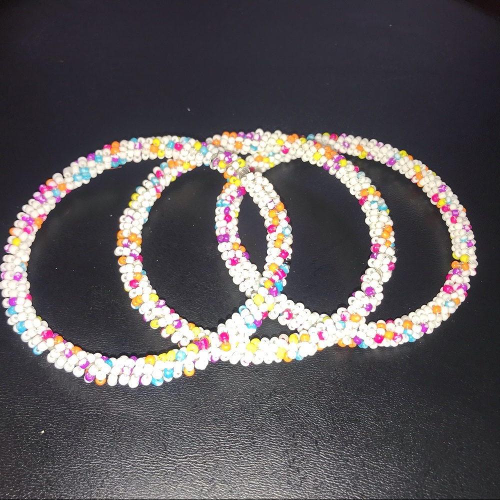 Beaded Color Bracelets Set of 3